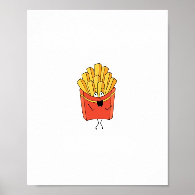Póster Papas fritas temáticas (Frente)
