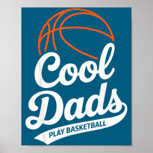 Póster Papás Geniales Juegan Baloncesto Ilustración de Pa