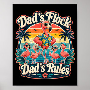 Póster Papás se reúnen humor del día del padre flamenco