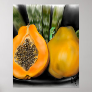 Póster Papaya Gecko
