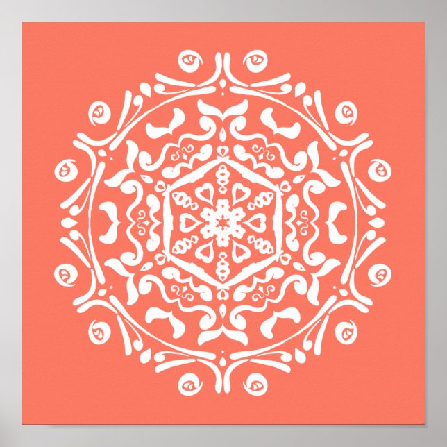 Póster Papaya Mandala (Frente)
