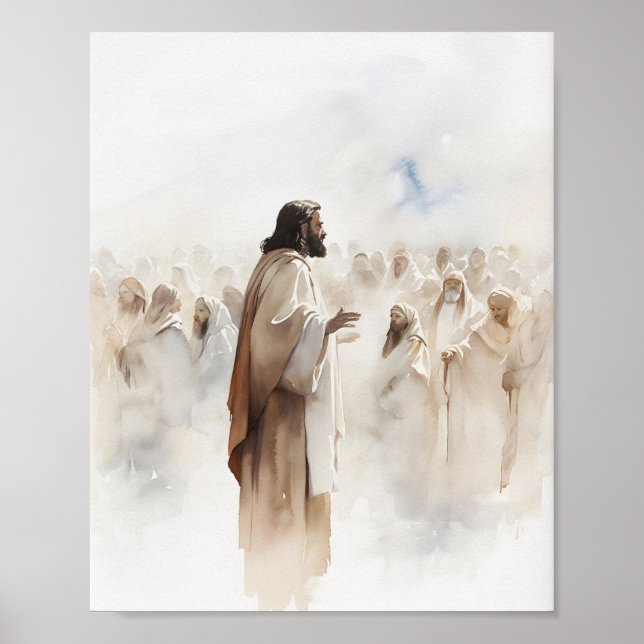 Póster Papel acuático Matthew 5-7 (Frente)