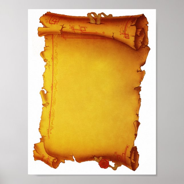 Póster Papel antiguo (Frente)