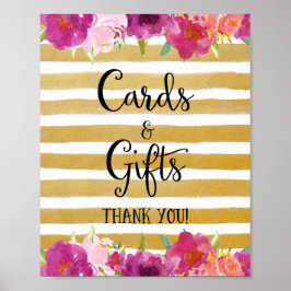 Póster Papel Boda Poster de tarjetas y regalos para flore