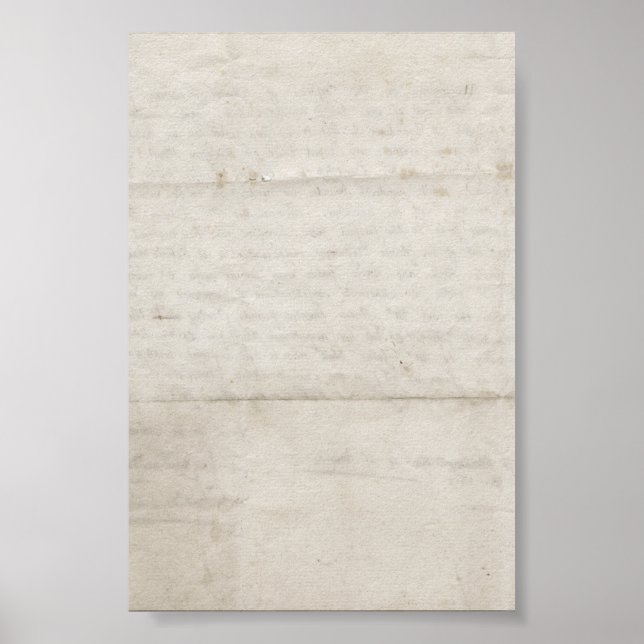 Póster Papel Creado Viejo (Frente)