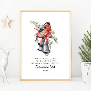 Póster Papel de arroz Desnuda Coquette Navidades Bells