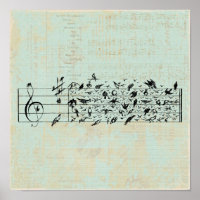 Papel de Aves y Música Papel de la Casa de la Mone