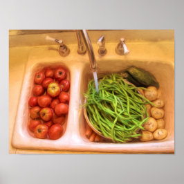 Póster Papel de cartel de valor para comer sano (Mate)
