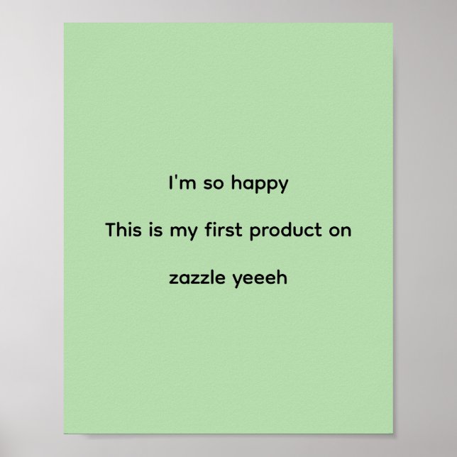 Póster Papel de cartel feliz (Frente)