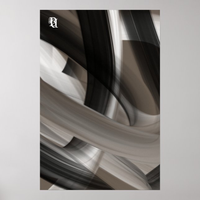 Póster Papel de cartel Imprimir abstracto Susurro tierno  (Frente)