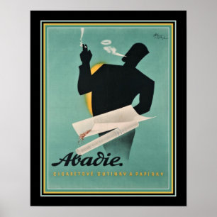 Póster Papel de cigarrillo francés Ad aprox. 1930