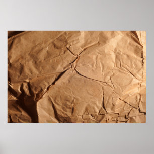 Póster Papel de envoltura reciclado. Textura.