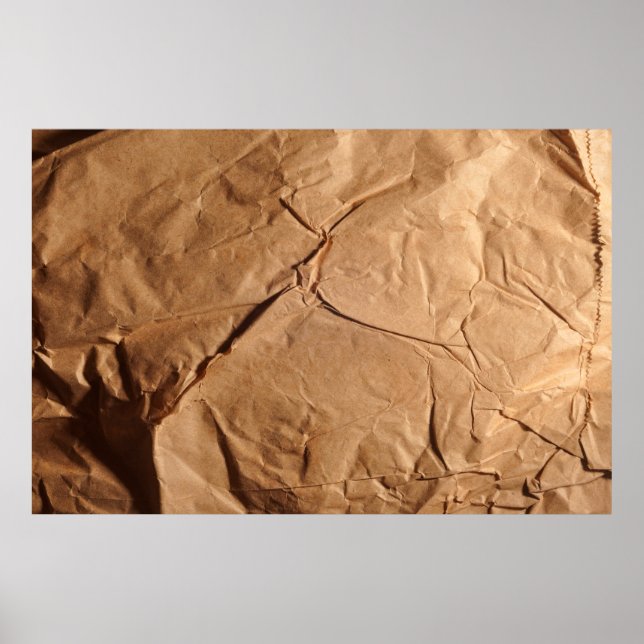 Póster Papel de envoltura reciclado. Textura. (Frente)