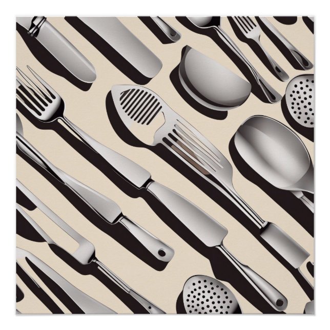 Póster Papel de envolvimiento de temas Utensil de cocina (Anverso)