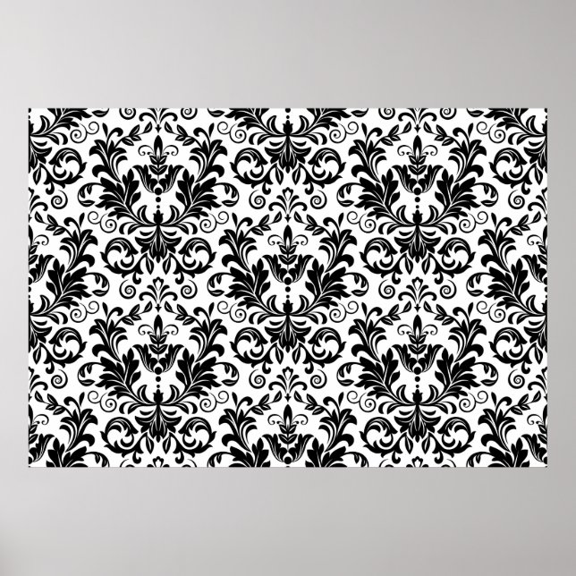 Póster Papel de escritorio de estilo barroco. Backgr sin  (Frente)