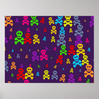 Póster Papel de escritorio de Skull