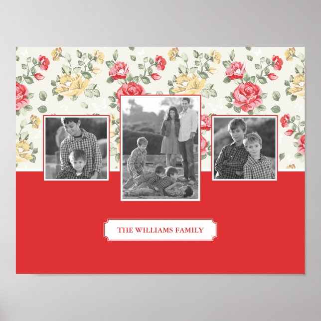 Póster Papel de escritorio elegante rosa rosa | Fotos fam (Frente)