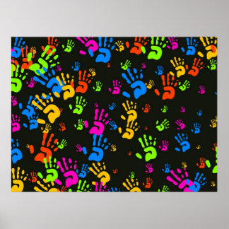 Póster Papel de escritorio manos