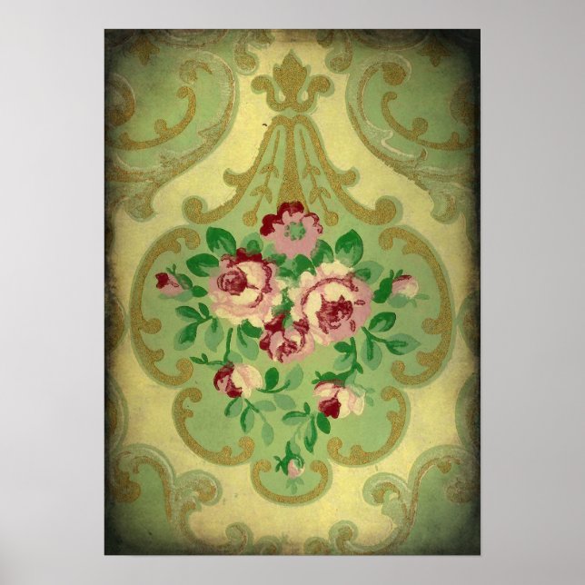 Póster Papel de escritorio vintage (Frente)