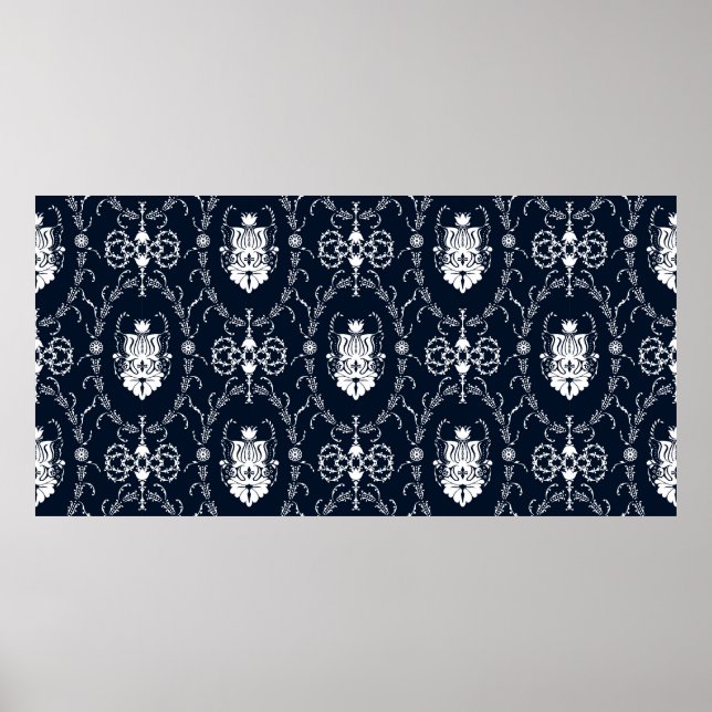 Póster Papel de fondo de fondo de papel sin soldadura vin (Frente)