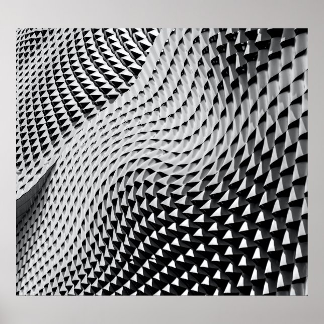 Póster Papel de fondo digital gris (Frente)