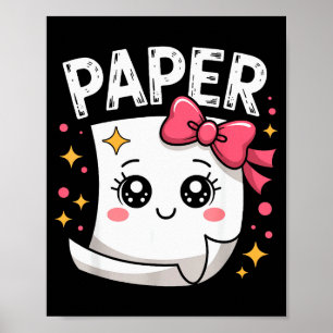 Póster Papel de Halloween Tijeras Roca Coincidencia Lindo