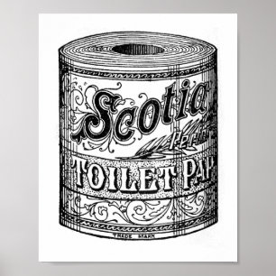 Póster Papel de inodoro de época