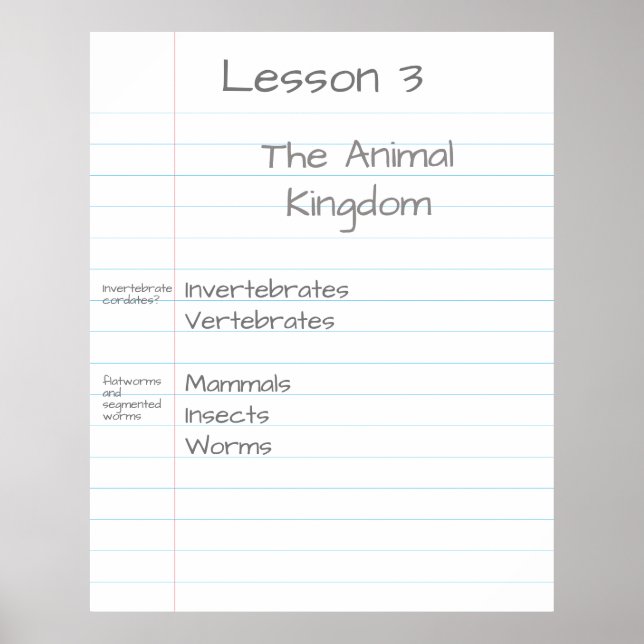 Póster Papel de nota gigante Escuela de ayuda visual pers (Frente)