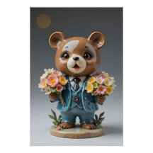Papel de oso de Bouquet