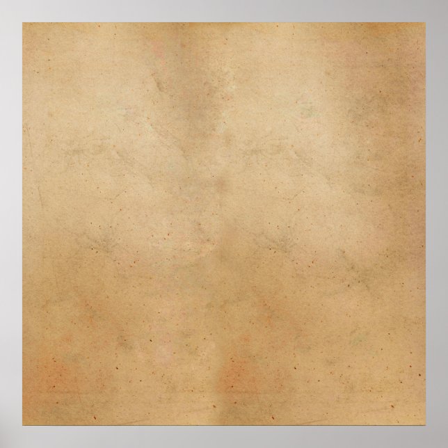 Póster Papel de pergamino antiguo vintage Tan Grunge (Frente)