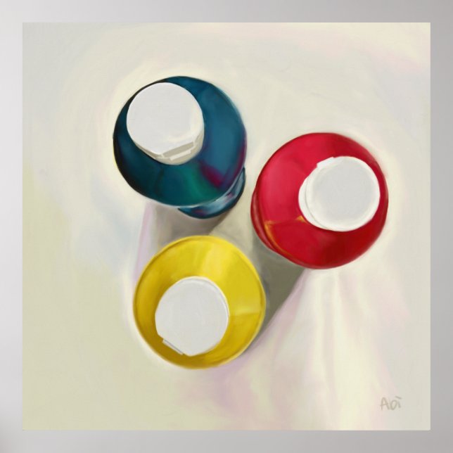 Póster Papel de pintura acrílico material de archivo impr (Frente)