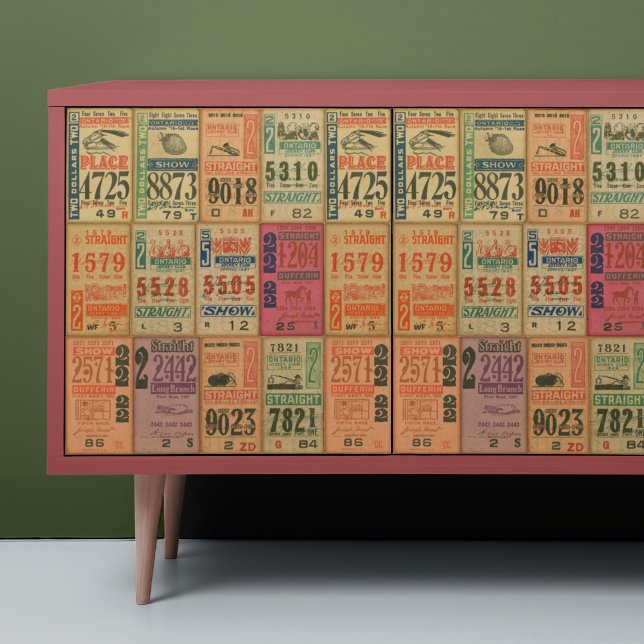 Póster Papel de Poster de la desconexión de las entradas  (This is a mockup, your purchased design may be larger/smaller on your decoupage piece.)