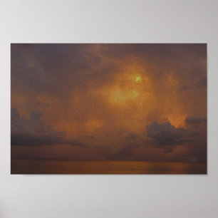 Póster Papel de Poster de valor de atardecer brillante (m