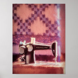 Póster Papel de Poster de valor de máquina de coser de ca
