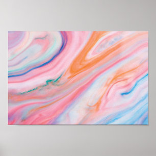 Póster papel de Poster de valor de mármol de color (mate)