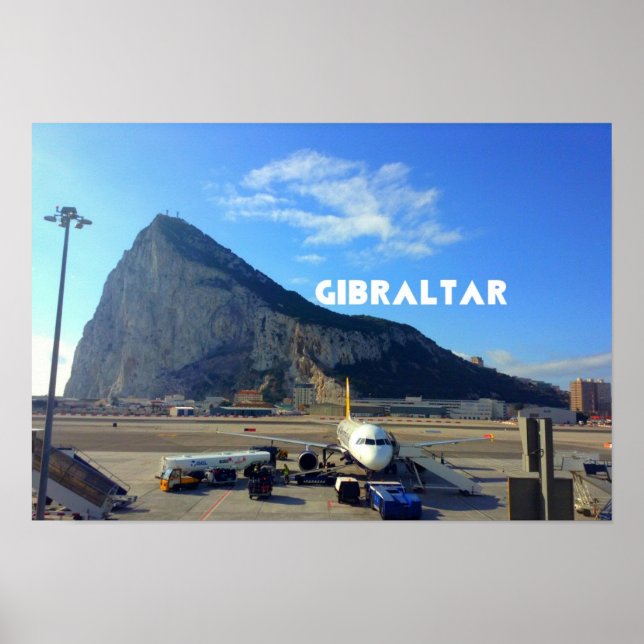 Póster Papel de Poster de valores del Peñón de Gibraltar (Frente)