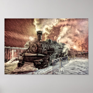Póster Papel de poster expreso polar del valor (mate)