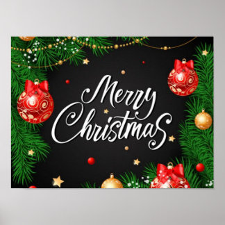 Póster Papel de poster navideño