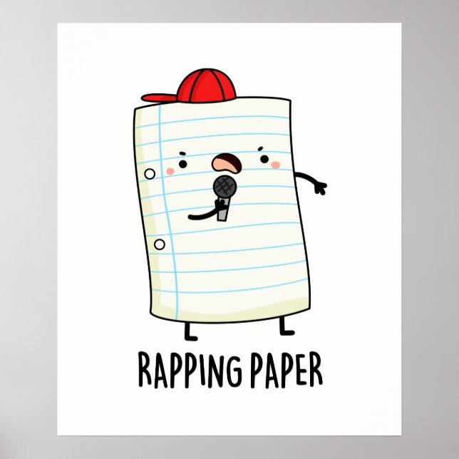 Póster Papel de rapto Gracioso Pun de papel de envolver (Frente)