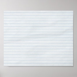 Póster Papel en blanco