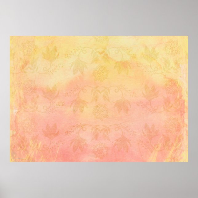 Póster Papel pintado de fondo de acuarela (Frente)