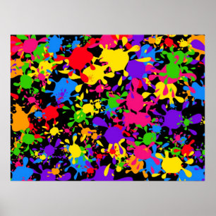 Póster Papel pintado de la salpicadura