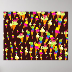 Póster Papel pintado del hielo