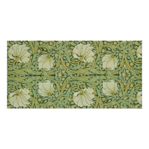 Póster Papel pintado floral azul de William Morris Pimper