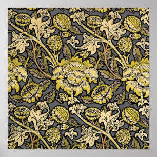 Póster Papel pintado floral de William Morris Wey Arts Cr