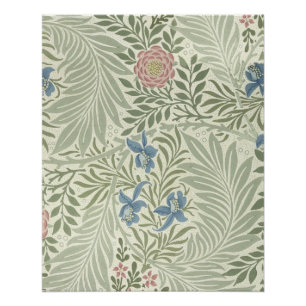 Póster Papel pintado floral Larkspur de William Morris