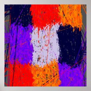 Póster Papel pintado geométrico abstracto