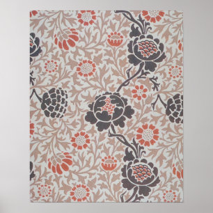 Póster Papel pintado Grafton de William Morris Flower 