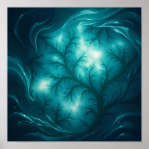 Papel pintado y estampa artística de fractal de fl