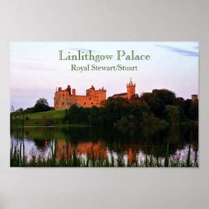 Póster Papel Poster de Linlithgow Palace Stuart Clan (Mat
